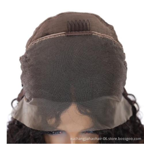 Afro Curly Wigs Lace Front Bob Curly Wigs Natural Hairline 180% Density Lace Frontal Remy Human Hair Wigs For Black Women
